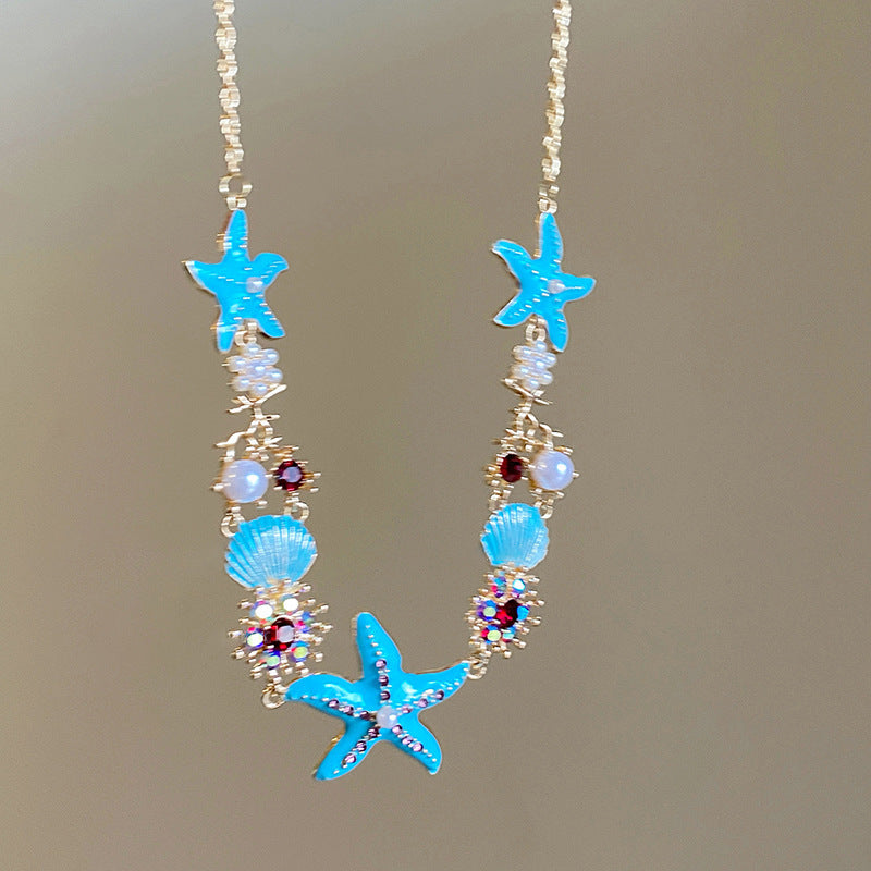 Beach Shell and Pearl Layered Necklace - view 8