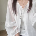 Summer Korean Long Sleeve Sun-Protection Lightweight Loose Cardigan + Shirt + Jacket