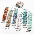 Fits apple iwatch Band Overseas Polyester Printed Cartoon Water Fruit S8 Large Cord Apple Hair Tie Band