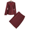 Professional Formal Blazer + Skirt Set