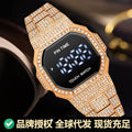 Item Time Men Digital Watch Export New Simple Digital Display Formal Watch Full Diamond Waterproof Watch Men Premium