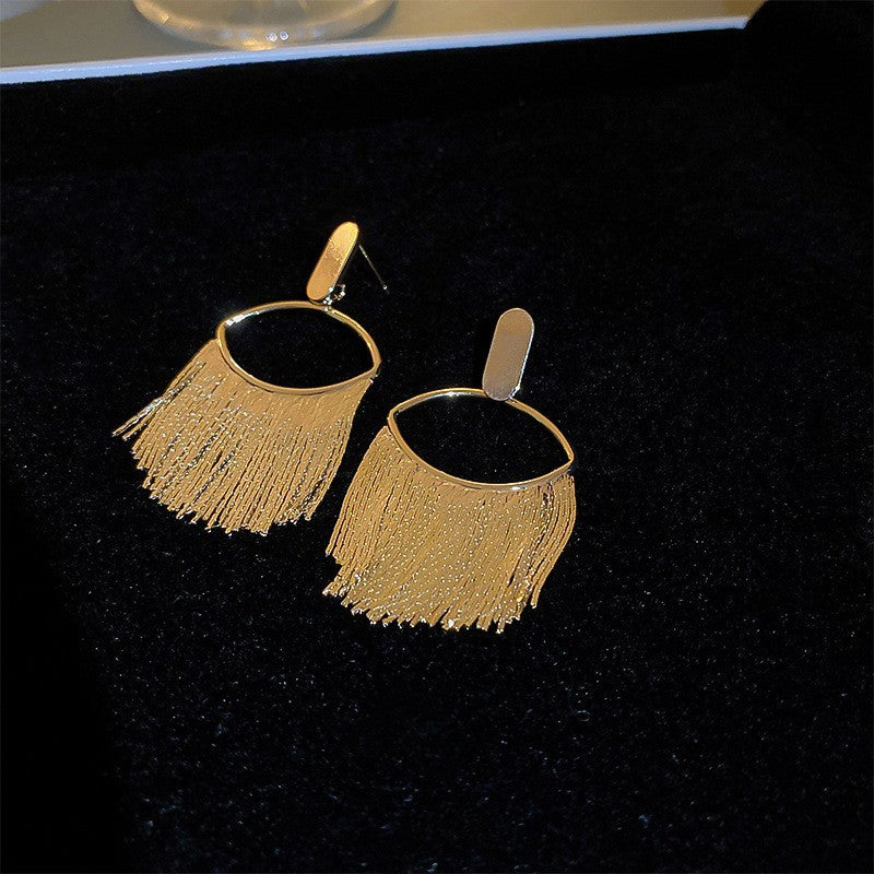 Twisted Square Pleated Statement Stud Earrings - view 11