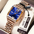 Swiss Brand Rhinestone Square Ladies Watch Waterproof Fashionable Casual Watch Live Export Bestseller Drop Ship