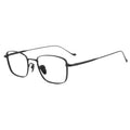 Beesfen 8g Gold Silk Pure Titanium Glasses Frame chordf Formal Simple Frame Si Pattern Retro Full-Frame Wholesale