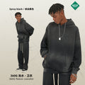 ARTIE Men's Fall/Winter 360G Spray-Dye Distressed Fleece-Lined Thick Hoodie