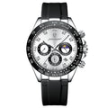Swiss Brand New Multifunction Mens Watch Silicone Band Fashionable Watch Live Export Bestseller Drop Ship