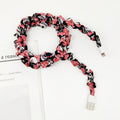 Gem Li New Bag Fabric Craft 2A Universal Data Cable Printed Pleated Scrunchie Charging + Data Transfer 1 Beige Wholesale