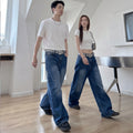 Slimming Versatile Printed Loose Wide Leg Straight Leg Pants