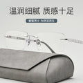 Gao Qisheng Style of F91092T Ultra-Light β Titanium Rimless Frame Accordion Temple Formal Men Prescription Glasses Frame