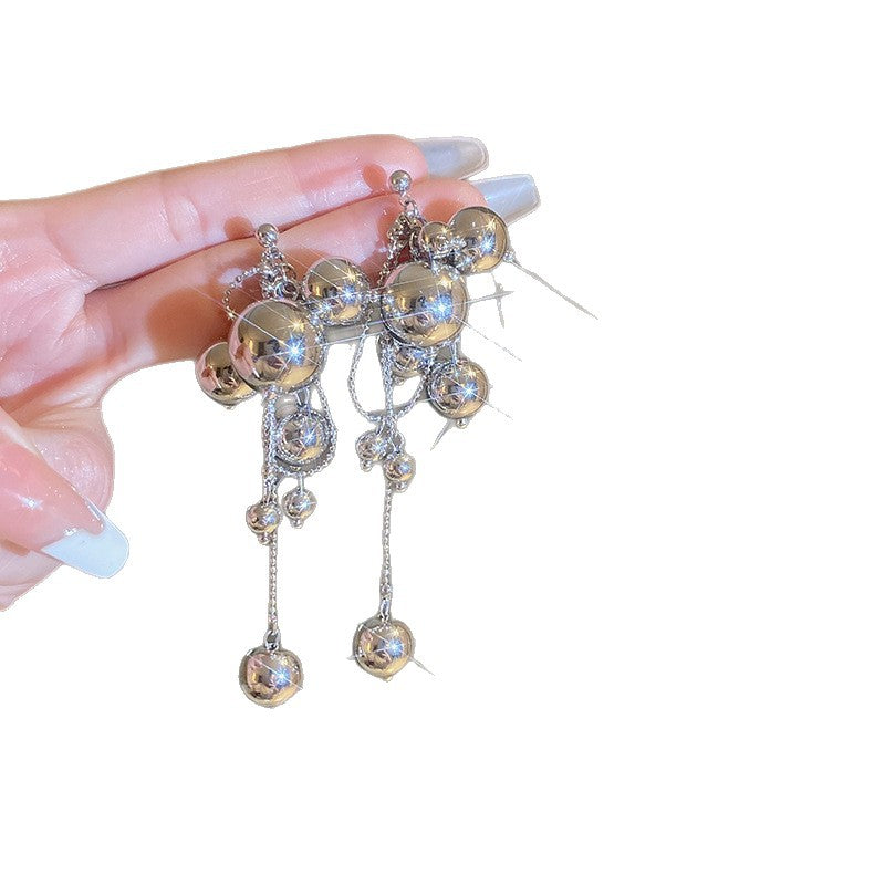 Silver-Tone Leaf Tassel Drop Earrings - view 5