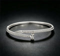 Card Home Classic Stud Bangle Light Luxury Western Fashionable Elegant Hand Jewelry Factory Direct Bestseller Open End Bracelet Jewelry