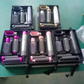 5-in-1 Curling Wand & Hot Air Brush - Auto Hair Suction