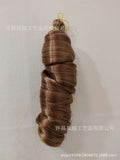 wig french long curly hair loose wave crochet hair single tube large curl spiral curl 24inch