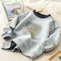 Boys' Print Crew Neck Pullover Hoodie