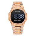 Item Time New Full Diamond Men Digital Watch Light Luxury Minimalist Men Watch Niche Premium Waterproof Watch Men