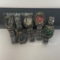 Y2K Year Vintage Unique-Shaped y2k Spider Web alabaster Western Premium Unisex Waterproof Quartz Watch