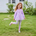 Girls' Long Sleeve Skirt & Leggings Set