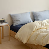 Half Baked Cheese Pillowcase Light Blue Light Blue