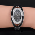 CANSNOW Droplet Oil Rhinestone Mutual Room Oval Round Bangle Watch Cross-Border Bestseller Women Quartz Wear Jewelry Women Hand