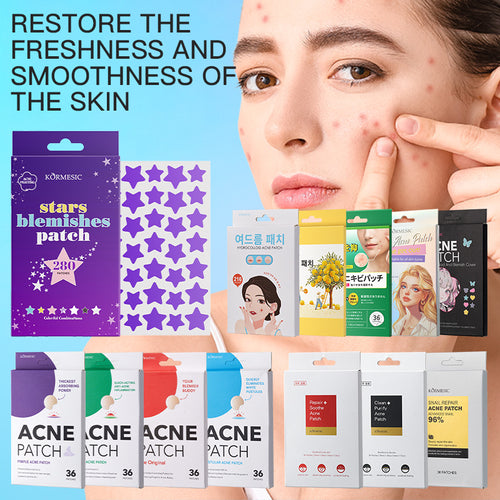 KORMESIC全英文痘痘贴Acne Patch净痘隐形遮瑕跨境外贸厂家批发