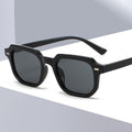 2024 New Import Square Sunglasses Western Fashionable Simple Polygon Rivet Men Sunglasses Women Glasses