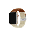 For apple watch9 Color Block Woven Nylon Buckle Stretch Ring Apple s8 Band iwatch7654se