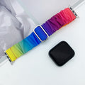 Fits iwatch Apple Samsung Sliding Clasp Band Hair Tie Smart Capable Adjustable Watch Textile Fabric Band