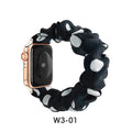 Overseas In Stock Polka Dot Large Scrunchie Watch Band Printed Women Fits apple iwatch Band Apple Hair Tie