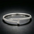 Card Home Classic Stud Bangle Light Luxury Western Fashionable Elegant Hand Jewelry Factory Direct Bestseller Open End Bracelet Jewelry