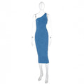Solid Striped Off-Shoulder Fitted Hollow Dress, 2025