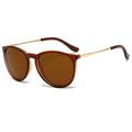 New Fashionable Round Oversized Unisex Western Influencer Style Metal Aviator Retro Women Sunglasses