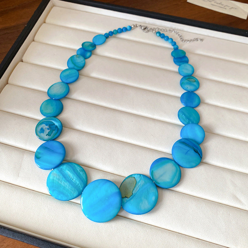 Beach Shell and Pearl Layered Necklace - view 9