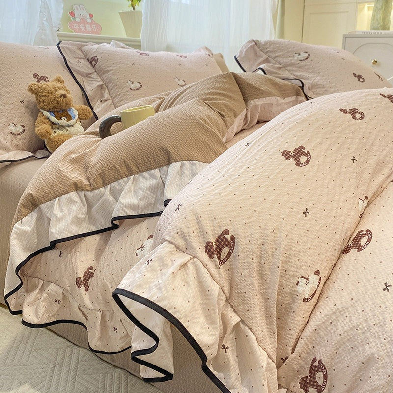 Horse Luck Double-Gauze Cotton 4-Piece Bedding Set - view 4