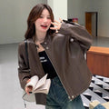 Women's Fall Petite Jacket 2026 | Trendy Jacket - Brown