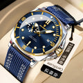 Swiss Brand Large Dial Casual Leather Band Mens Watch Quartz Watch Live Export Bestseller Drop Ship