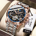 POEDAGAR Brand New Mens Watch Fashionable Luxury Self-Winding Mechanical Watch Live Export Bestseller Watch
