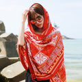 Women's Ethnic Shawl + Cape 2026 - Red