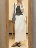 Summer Old Money Fashion Linen Sun-Protection Wide Leg Pants + Shirt Set