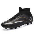high top breathable outdoor men's football shoes professional adult shoes ag long nails women's brok