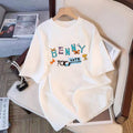 Cotton Short Sleeve T-Shirt - Fashion Oversized Slim Fit Designer Top Women