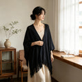 Women's Ethnic Shawl + Cape 2026 - Red