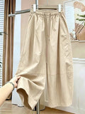 Summer Korean Fashion High Waist Lightweight Wide Leg Pants + Pants