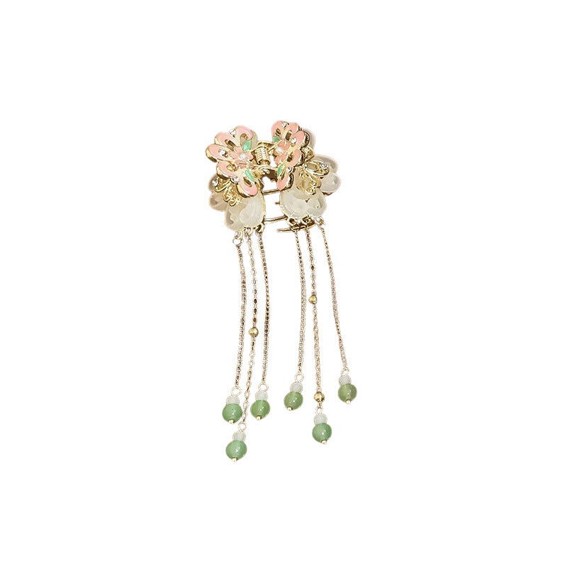 Chinese-Style Enamel Butterfly Tassel Hair Clip - view 5