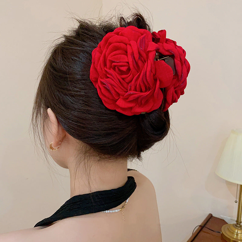 Caro Rose Flower Hair Claw Clip - view 2