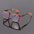 Overseas Big Frame Plano Glasses Anti-Blue Fashionable New Western Trendy Street Snap Influencer Style Frame Glasses Women