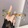 Anti-Blue-Light Reading Glasses Ultra-Light Shaped Western Portable Fashionable HD Seniors Elderly Hyperopia Reading Glasses