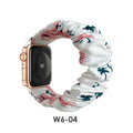 Fits apple iwatch Band Overseas Polyester Printed Cartoon Water Fruit S8 Large Cord Apple Hair Tie Band