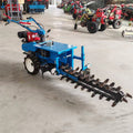 Hand-held single and double chain trenching machine diesel orchard multifunctional agricultural trenching machine cable pipeline trenching machine