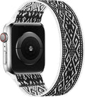 For appleiwatch Watch Band s5678 Third Gen Stretch Jacquard Leopard Apple Nylon Woven Single Row Band
