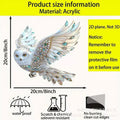 Hot selling beautiful bird acrylic living room courtyard pendant holiday scene decoration pendant gift